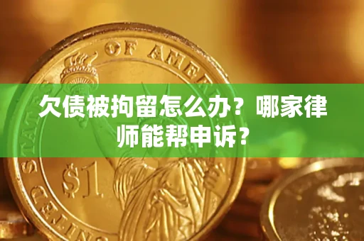 北京欠债被拘留怎么办？哪家律师能帮申诉？